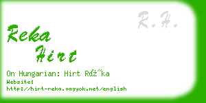 reka hirt business card